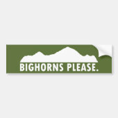 Bighorns alsjeblieft bumpersticker (Voorkant)