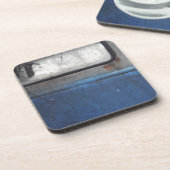 Bight Blue en witte  vrachtwagen Bier Onderzetter (Linkerzijde)