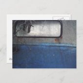 Bight Blue en witte  vrachtwagen Briefkaart (Voorkant / Achterkant)