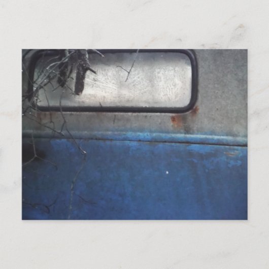 Bight Blue en witte  vrachtwagen Briefkaart (Voorkant)