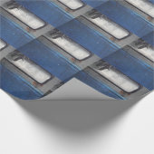 Bight Blue en witte vrachtwagen Cadeaupapier (Hoek)