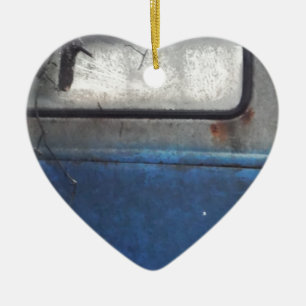 Bight Blue en witte  vrachtwagen Keramisch Ornament