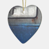 Bight Blue en witte  vrachtwagen Keramisch Ornament (Links)