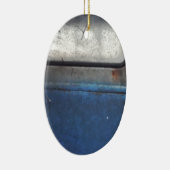 Bight Blue en witte  vrachtwagen Keramisch Ornament (Rechts)