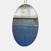 Bight Blue en witte  vrachtwagen Keramisch Ornament (Links)