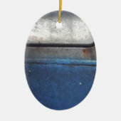 Bight Blue en witte  vrachtwagen Keramisch Ornament (Voorkant)