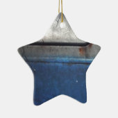 Bight Blue en witte  vrachtwagen Keramisch Ornament (Rechts)