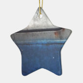 Bight Blue en witte  vrachtwagen Keramisch Ornament (Links)