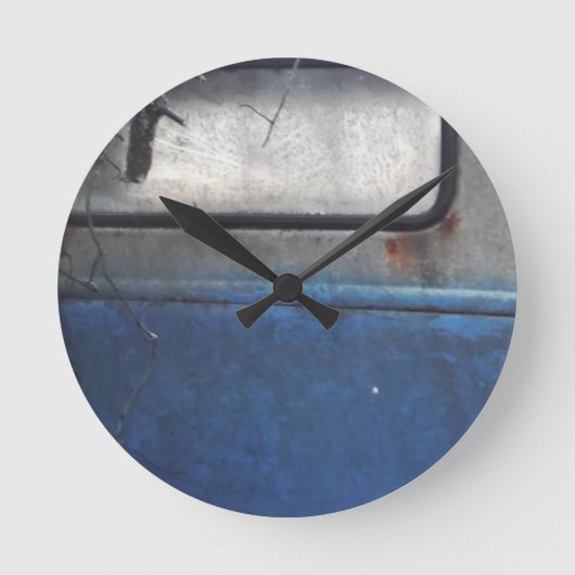 Bight Blue en witte  vrachtwagen Ronde Klok (Voorkant)