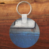 Bight Blue en witte  vrachtwagen Sleutelhanger (Voorkant)