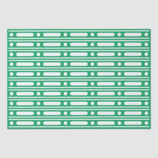 Bight Green Bot Inleg Rand Stippen Decoupage Papie Tissuepapier (Voorkant)