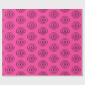 Bight Pink Business Logo Branded Promotional Cadeaupapier (Vlak)