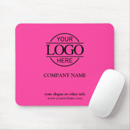 Bight Pink Modern Custom Company Business Logo Muismat