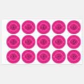 Bight Pink Simple Custom Elegant Business Logo Labels (Vel)