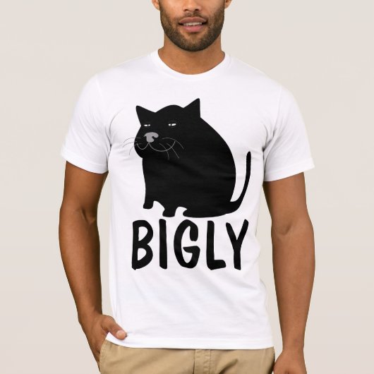BIGLY Fat Cat, Funny T-shirts (Voorkant)