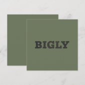 BIGLY PARTY UITNODIGING (Voorkant / Achterkant)