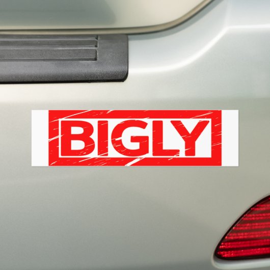 Bigly Stamp Bumpersticker (Op auto)