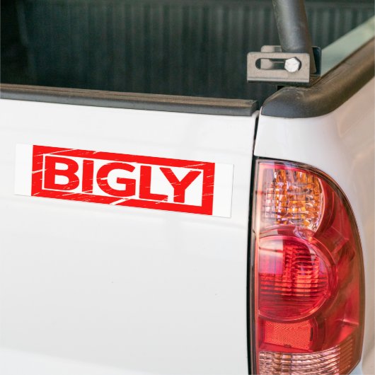 Bigly Stamp Bumpersticker (Op Truck)