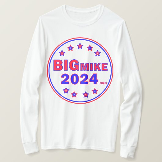 BigMike2024: Mannen met lange mouwen T-shirt (Design voorkant)