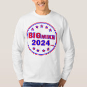 BigMike2024: Mannen met lange mouwen T-shirt (Voorkant)