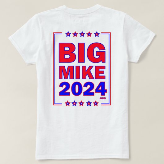 BigMike2024: T-shirt voor dames (Design achterkant)