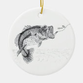 Bigmouth, Largemouth Bass - Big Fish after Lure K Keramisch Ornament (Voorkant)
