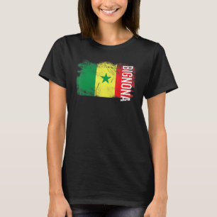 Bignona Senegal vlag voor Senegalese Mannen Vrouwe T-shirt