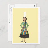 "Bigoudène crêpes time" briefkaart (Voorkant / Achterkant)