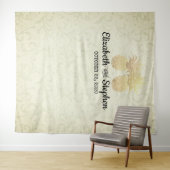 Bigouwersfotoachtergrond Moderne Gold Pineapple Wandkleed (In Situ (horizontaal))