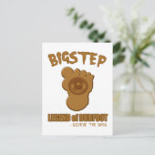 Bigstep Legend of Dubfoot FUNNY BIGFOOT DUBSTEP Briefkaart (Staand voorkant)