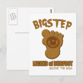 Bigstep Legend of Dubfoot FUNNY BIGFOOT DUBSTEP Briefkaart (Voorkant / Achterkant)