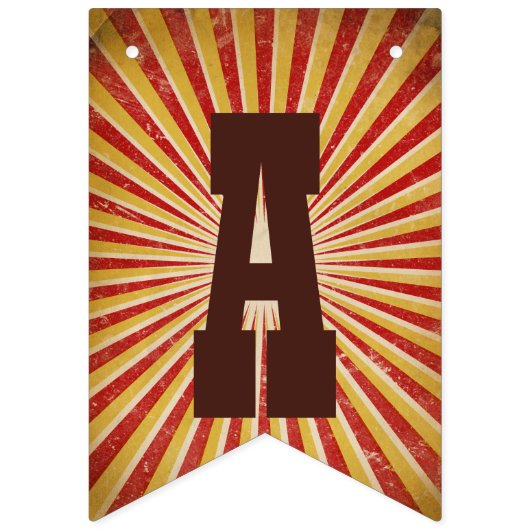 Bigtop Banner voor Circus Thema Verjaardagsfeest (Tweede vlag)