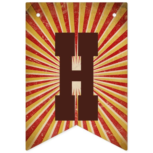 Bigtop Banner voor Circus Thema Verjaardagsfeest (Eerste vlag)