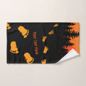 Bigvoetsporen bij zonsondergang bad handdoek (Handdoek)