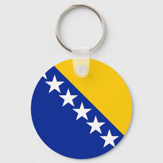BiH Flag Coaster Sleutelhanger (Voorkant)