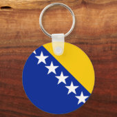BiH Flag Coaster Sleutelhanger (Achterkant)