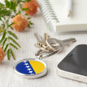 BiH Flag Coaster Sleutelhanger (Zijkant)