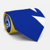 BiH Flag Coaster Stropdas (Opgerold)