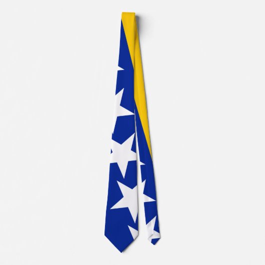 BiH Vlag Onderzetter Stropdas (Voorkant)