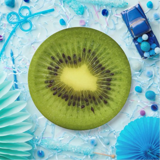 Bii Sectional Kiwi Fruit Print Funny Paper Bord (Feest)