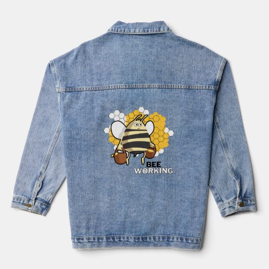 bij aan het werk denim jacket (Achterkant)
