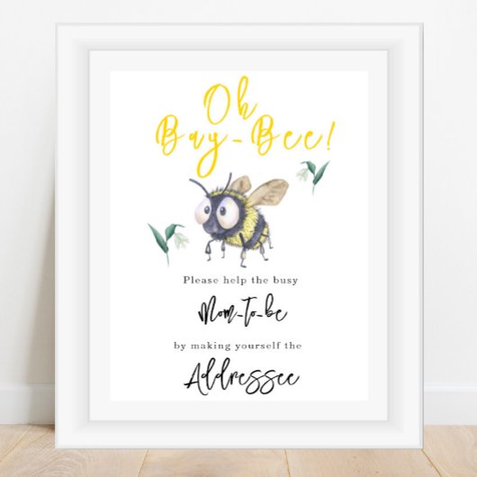 Bij - Aanstaande moeder geadresseerde Poster