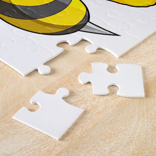 Bij als bodybuilder legpuzzel (Zijkant)