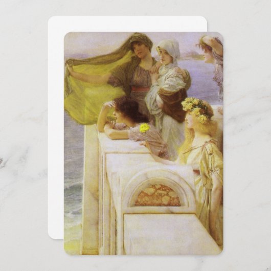 Bij Aphrodite's Cradle by Sir Lawrence Alma Tadema (Voorkant / Achterkant)