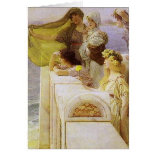 Bij Aphrodite's Cradle by Sir Lawrence Alma Tadema (Voorkant)