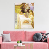 Bij Aphrodite's Cradle by Sir Lawrence Alma Tadema Canvas Afdruk (Insitu (Woonkamer))