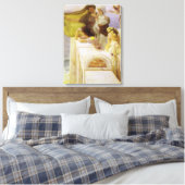 Bij Aphrodite's Cradle by Sir Lawrence Alma Tadema Canvas Afdruk (Insitu (Slaapkamer))
