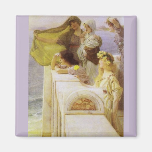 Bij Aphrodite's Cradle by Sir Lawrence Alma Tadema Magneet (Voorkant)