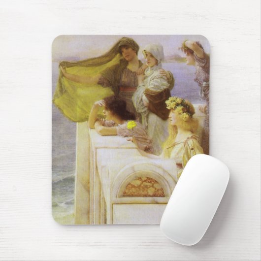 Bij Aphrodite's Cradle by Sir Lawrence Alma Tadema Muismat (Met muis)