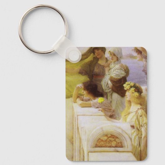 Bij Aphrodite's Cradle by Sir Lawrence Alma Tadema Sleutelhanger (Voorkant)